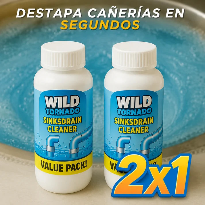 ¡Súper Promo Compra 1 y llévate 2! Súper Destapador de Cañerías Wild Tornado™ - Destapa absolutamente TODO